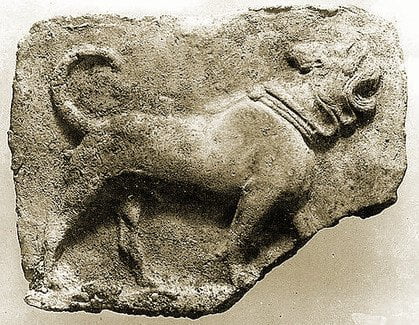 MÖ 2000 yıllarına ait bir kabartmada Mastiff